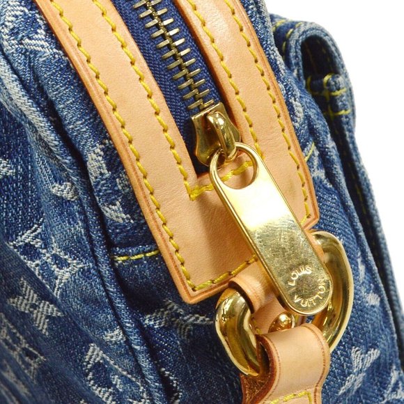 LOUIS VUITTON CAMERA BAG CROSSBODY INDIGO MONOGRAM DENIM - Picture 12 of 12